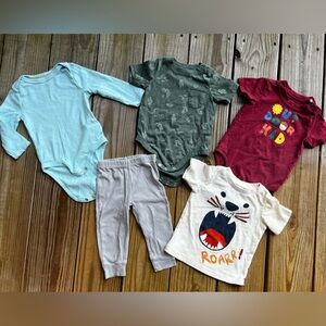 Infant baby 6-9M bundle of clothes - cloud island, garanimals, first impressions